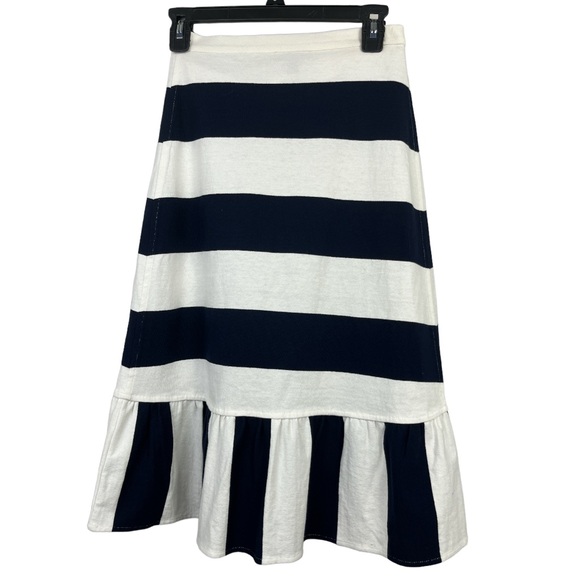 J. Crew Women's Navy/White Striped Cropped Tank Top XS/Rugby Knit Wrap Skirt XXS - Picture 13 of 15
